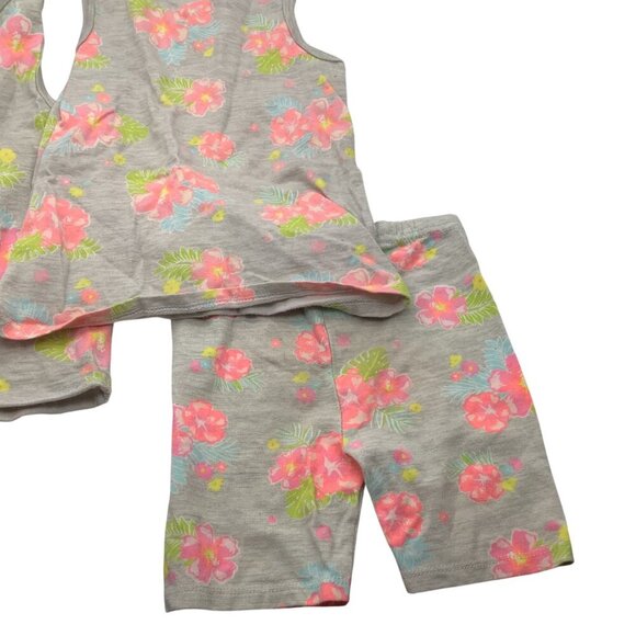 Garanimals Toddler Girls Lot Floral Tank Tops & Shorts 3Pc 5T Shirt & 4T Shorts - Picture 4 of 13